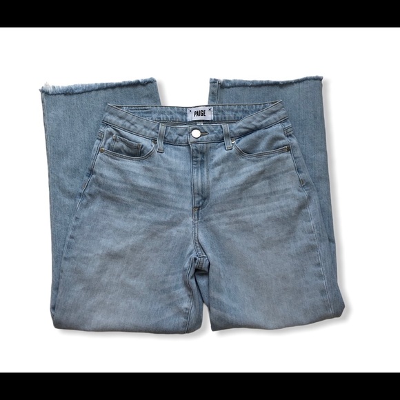 SOLD Paige Nellie Wide leg jeans raw hem size 27 - Picture 3 of 4